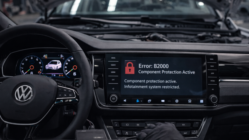 VW Error B2000 Component Protection Active