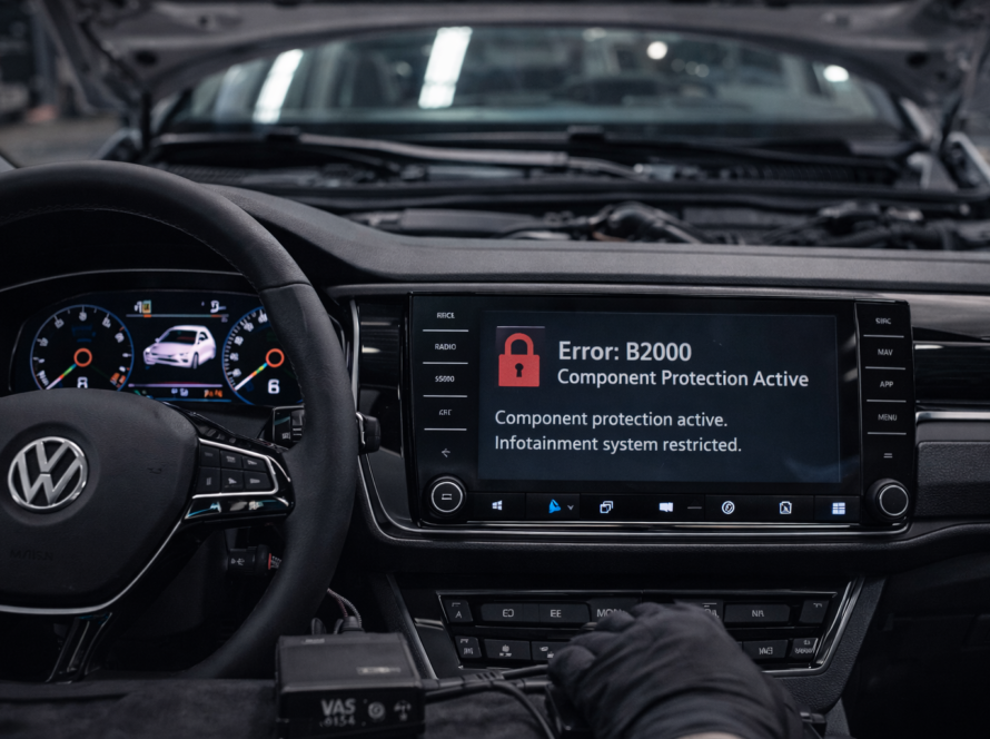 VW Error B2000 Component Protection Active