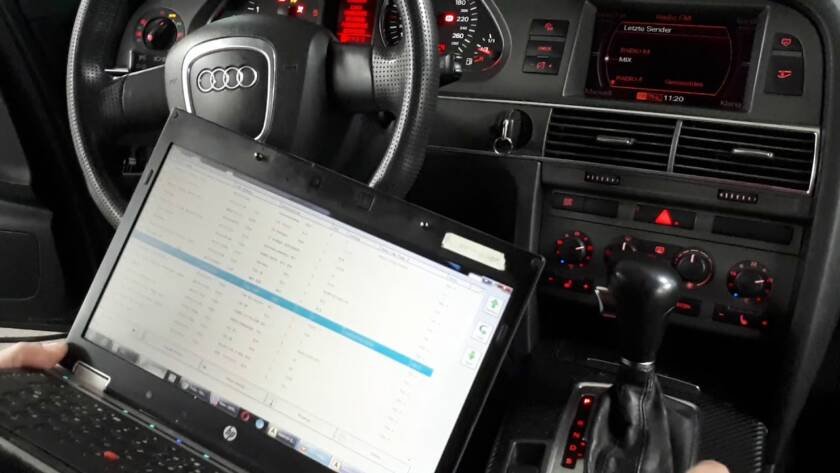 audi a6 remove component protection