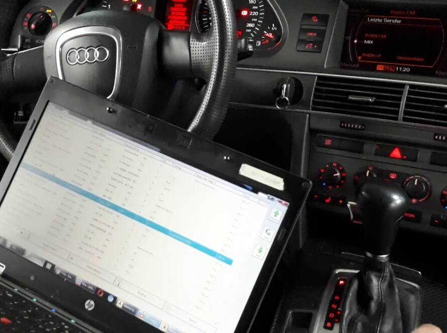 audi a6 remove component protection